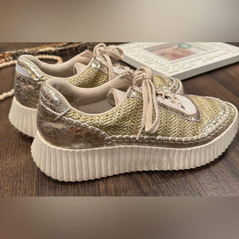Gold and silver 9.5 Dolce Vita sneakers